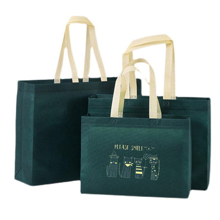 25PCS Fashionable Non-Woven Fabric Tote Eco Friendly Bag Reusable Shopping Bag