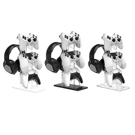 3 Tier Gamepad and Headset Display Stand for Gaming Accessories Organization