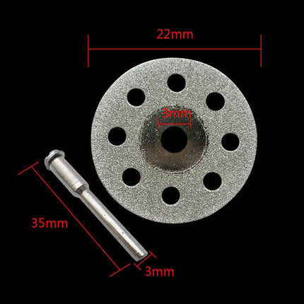 12PC Diamond Cut Discs Blades Drill Bit Set for Dremel Rotary Tool Multi Use - Aimall