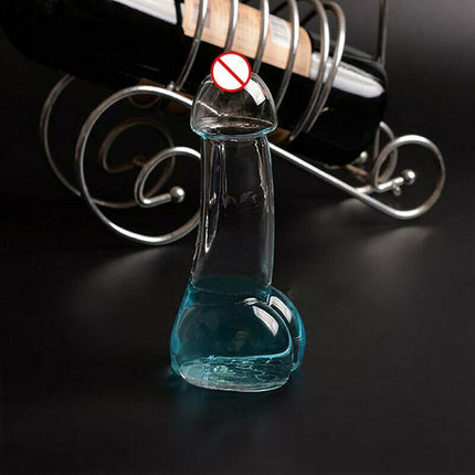 4Pcs Penis Shaped Wine Glass Cup Whiskey Glasses Drinking Cocktail Party Bar - Aimall