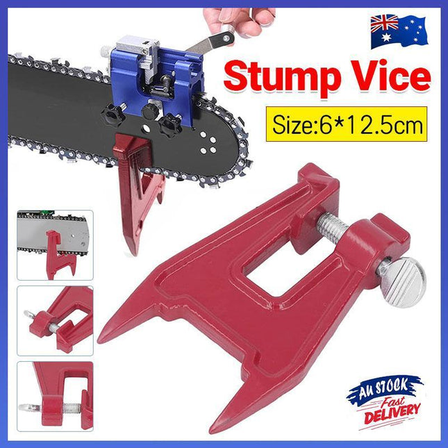 Chainsaw Bar Chain Stump File Vice For All Makes Universal Sharpening Tool Part - Aimall