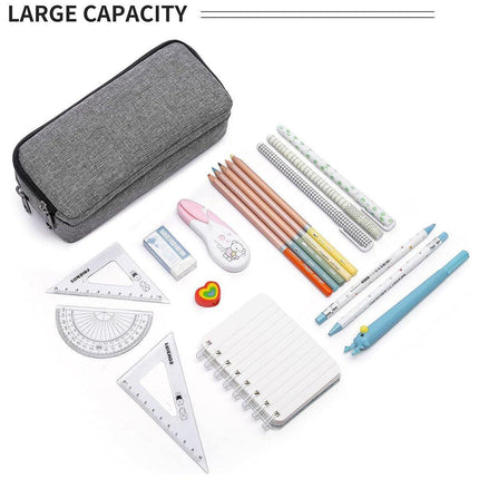 Large Capacity Pencil Case Double Layer for Primary School Students Creative Bag