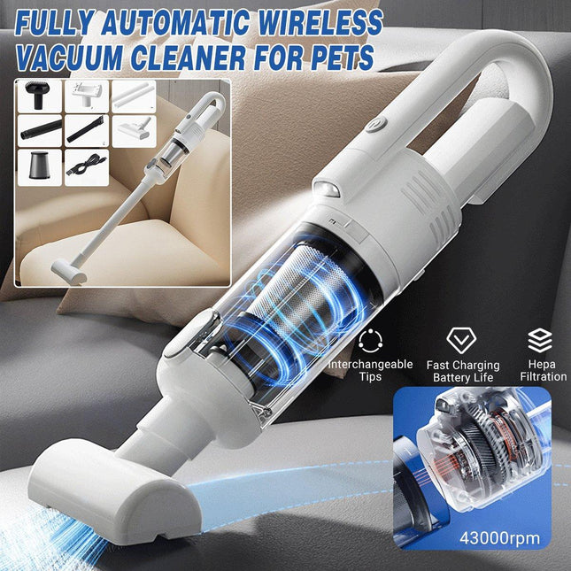 Wireless Electric Handheld Vacuum Cleaner Suction Dog Cat Hair Cleaning Tool