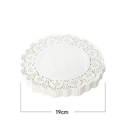 250pcs Baking Parchment Paper Flower Design Kitchen Oil Absorbing Cake Liners
