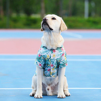 Lightweight Hawaiian Shirt for Pets Stylish Breathable Summer Pet Clothes