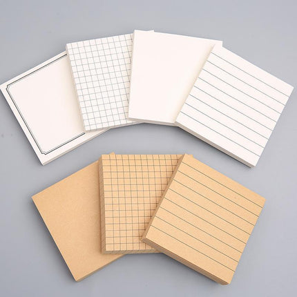20PCS Creative Sticky Notes Tearable Square Note Pads for Students and Office