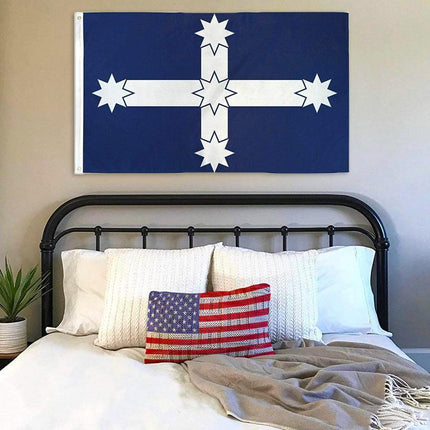 Large Eureka Stockade Flag Southern Cross Australian Aussie Heavy Duty 90 x 150 - Aimall