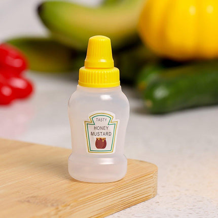 4pcs Mini Portable Sauce Box Condiment Dispensers for Picnic and Outdoor Use