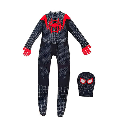 Spider Man Jumpsuit Set Miles Clothes Expedition Adult Kids Halloween Costume Gwen AU - Aimall