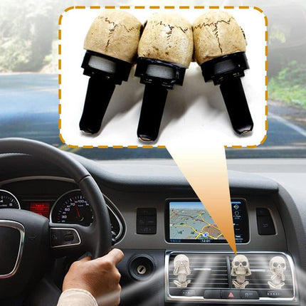 3pcs Ghost Head Car Decoration Accessories Halloween Ornament Vehicle Interior