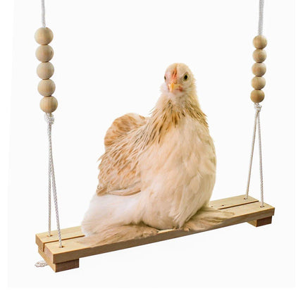 Chicken Hen Rooster Pet Swing Hanging Suspension Bridge Poultry Coop Toy Fun