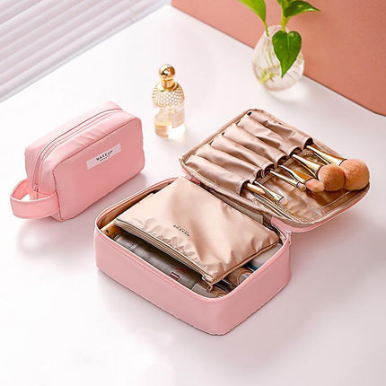 Travel Cosmetic Storage Makeup Bag Toiletry Wash Organizer Waterproof Portable S Size - Aimall