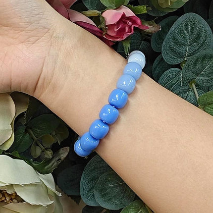 Lucky Gradient Beads Bracelet Elastic Couple Women Friends Gift Fashion - Aimall