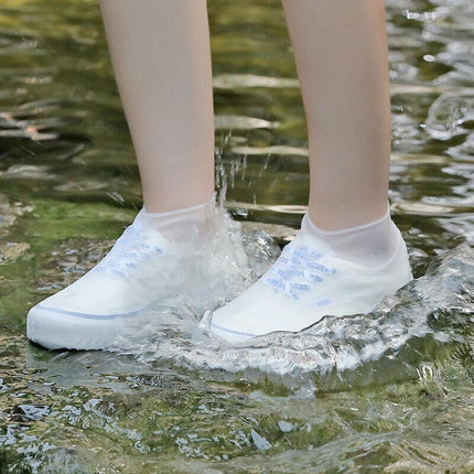 Shoe Cover Waterproof Silicone Non Slip Rain Water RUBBER Foot Boot Overshoe S - Aimall