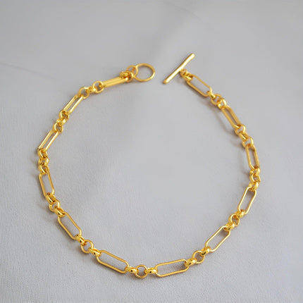 Chain Vintage OT Clasp Necklace Elegant Jewelry for Women Fashion Necklace