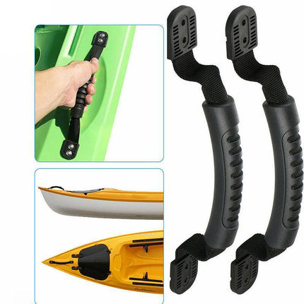 2/4PCS Kayak Canoe Boat Side Mount Carry Handle Webbing Hand Fitting Handlebars - Aimall