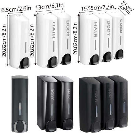 Hotel Wall Mounted Soap Dispenser Bathroom Shampoo Shower Gel Hand Soap Box