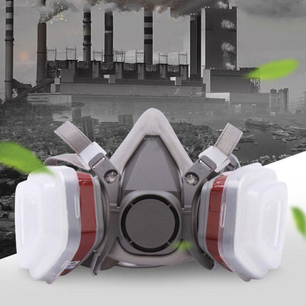 Half Face Mask Dustproof Protective Mask for Painting Pesticide Decoration Use