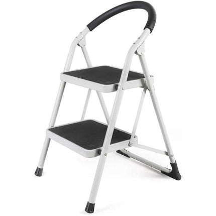 Folding Portable Multi Step Ladder with Handrail Household A Type Iron Ladder