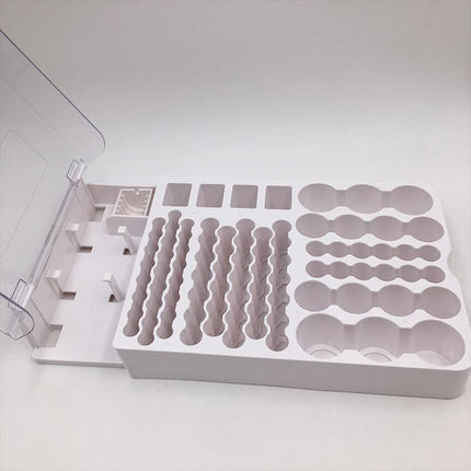 93 Slot Battery Storage Organizer Holder with Tester-Battery Caddy Rack Case Box - Aimall