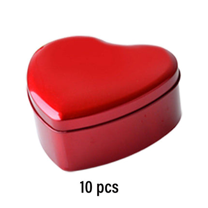 10pcs Iron Box Wedding Candy Boxes Tea Storage Durable Party Favor Containers