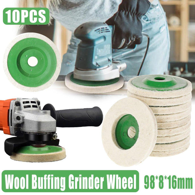 4 Inch Wool Felt Polishing Wheel for Angle Grinder Fine Wool Mirror Polishing