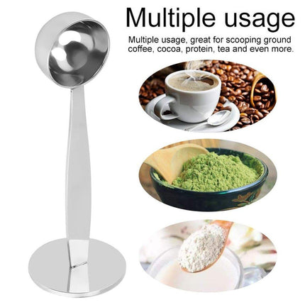 2-in-1 Coffee Spoon Espresso Measuring Spoon Powder Tamper Coffee Scoop Tamping