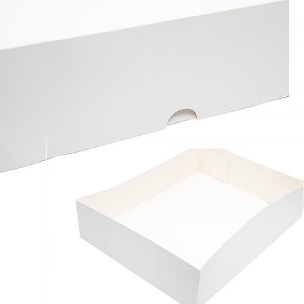 Premium Shirt Packaging Boxes 350g White Cardboard 2Sizes Easy Storage Flat Pack