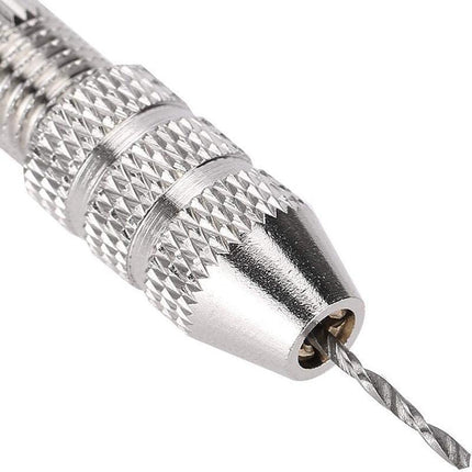 Precision Pin Vise Hand Drill Set Of 10 Pieces Rotary Tools For Models Hobby DIY - Aimall