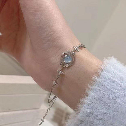 Elegant Celestial Star Charm Bracelet for Women Girls Dainty Fashion Jewelry
