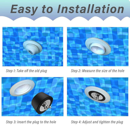 2pcs Winter Swimming Pool Pipe Freeze Protection Plugs for Cold Weather Use