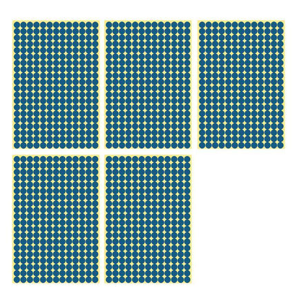 8/13/25/50mm Colour Sticker Dots Adhesive Round Labels Circular Scrapbooking Blue - Aimall
