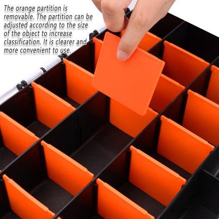 Clear Plastic Storage Box Multi Compartment Organizer for Small Parts Beads