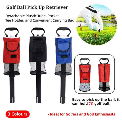 Golf Mesh Ball Pickup Tube Golf Accessories Portable Golf Ball Retriever Tool