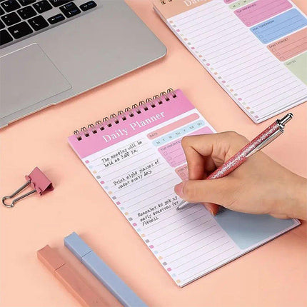 20PCS A5 Spiral Week Planner Efficient Time Management Notebook Schedule Book