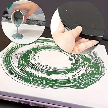 Rotating Cake Turntable Stand Black Plastic Cake Decorating Tools for Baking
