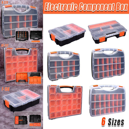 Clear Plastic Storage Box Multi Compartment Organizer for Small Parts Beads