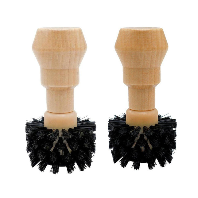 Coffee Basket Brush Coffee Cleaning Brush with Wood Handle for Portafilter Basket