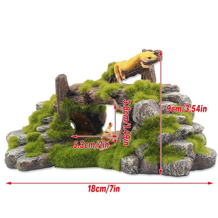 Fish Tank Moss Bridge Decoration Aquascape Rockery Ornament for Aquarium Design