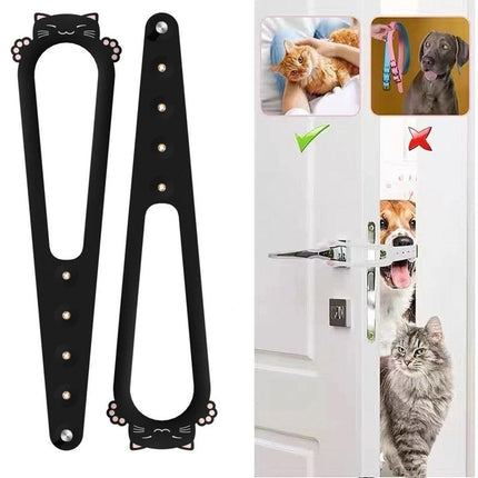 2PCS Pet Door Blocker Room Prevent Dogs From Entering Cat Elastic Cat Free Access Adjustable