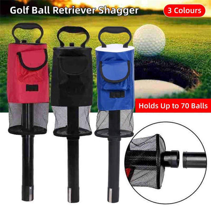 Golf Mesh Ball Pickup Tube Golf Accessories Portable Golf Ball Retriever Tool