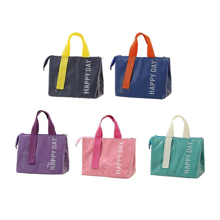 Large Capacity Lunch Bag Outdoor Picnic Aluminum Foil Portable Thermal Bag - Aimall