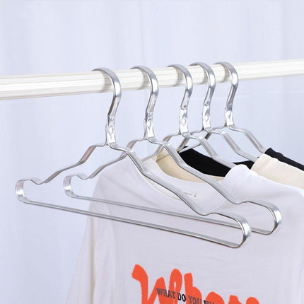 10PCS Metal Clothing Hangers Anti-slip Aluminium Alloy Drying Rack Coat Hanger