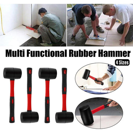 4Sizes Multifunctional Rubber Plastic Hammer Wood Floor Mallet Tool Small Hammer