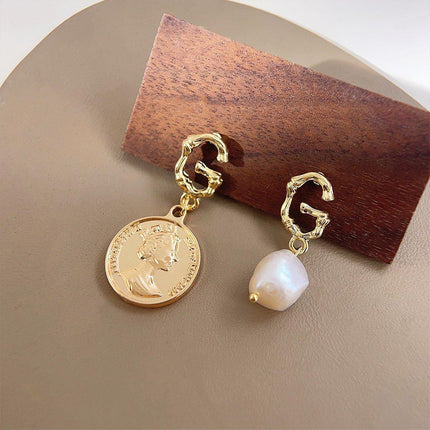Vintage Baroque Style Imitation Pearl Earrings Women Elegant Fashion Jewelry