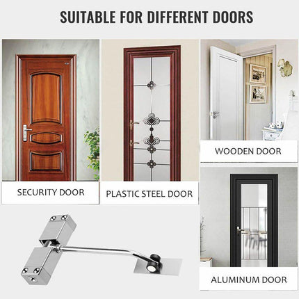 Simple Household Door Closer with Buffer Spring Easy Rebound Closing Device