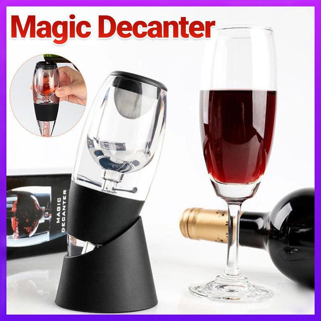 New Magic Decanter Essential Red Wine Aerator Sediment Filter - Aimall