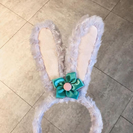 Cute Funny Rabit Headwear Lamb Wool Headband for Girls Kid Headbands Decor Party - Aimall