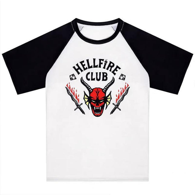 Stranger Things Hellfire Club Short Shirt Sleeve Baseball Unisex T-Shirt S~XXL AU - Aimall