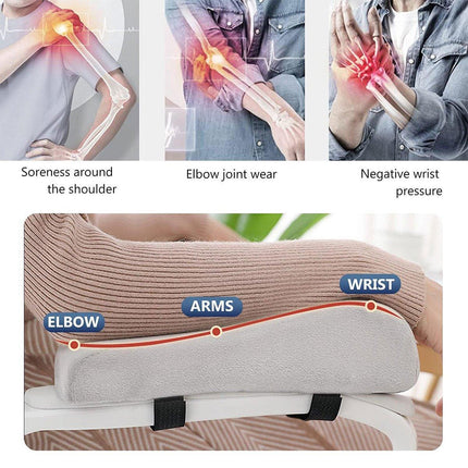 2PCS Elbow Arm Rest Cushion Chair Armrest Pads Memory Foam Office Support Pillow